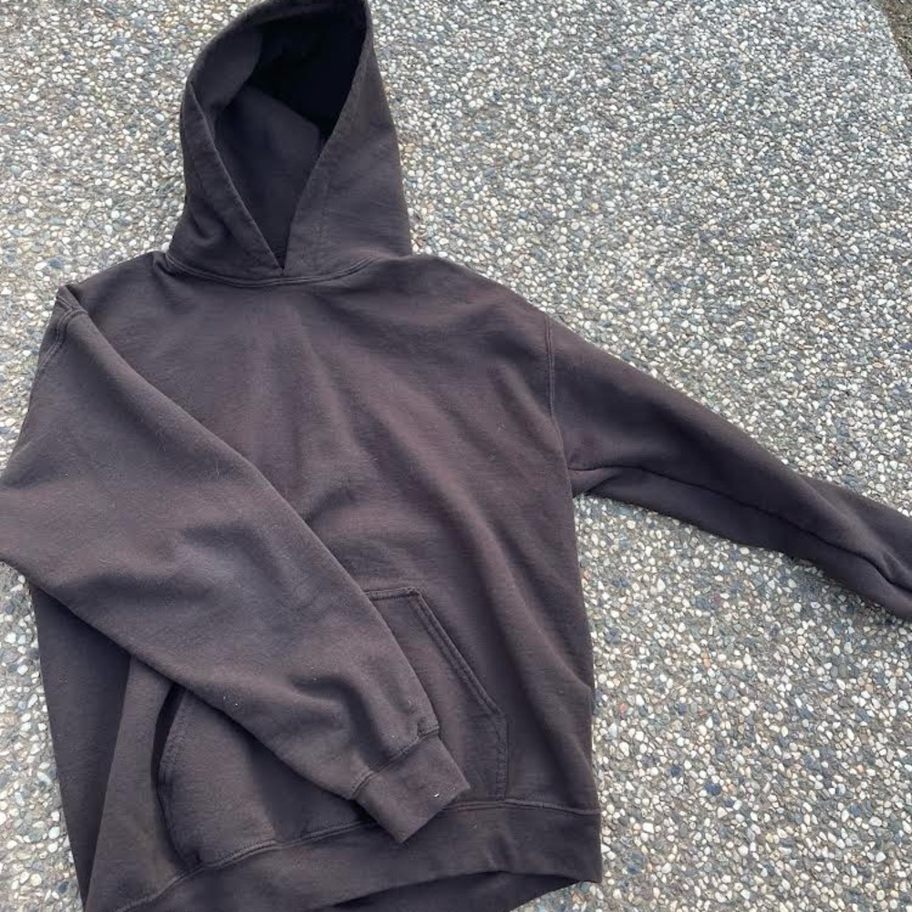 Brown blank hoodie